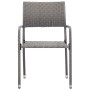 Set de comedor jardín 5 pzas ratán sintético gris antracita de vidaXL, Conjuntos de jardín - Ref: Foro24-3072498, Precio: 248...