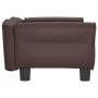 Cama para perros de cuero sintético marrón 70x45x30 cm en Camas para perros | Comprar online en Foru.es