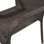 Set de comedor de jardín 3 pzas ratán sintético marrón de vidaXL, Conjuntos de jardín - Ref: Foro24-3072481, Precio: 212,90 €...