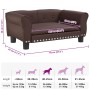 Cama para perros de cuero sintético marrón 70x45x30 cm en Camas para perros | Comprar online en Foru.es