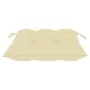 Sillas de jardín con cojines 4 uds madera de teca blanco crema de vidaXL, Sillas de jardín - Ref: Foro24-3073021, Precio: 603...