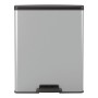 Curver Papelera de pedal Deco rectangular plateado 65 L de Curver, Cubos de la basura y papeleras - Ref: Foro24-443822, Preci...