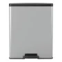 Curver Papelera de pedal Deco rectangular plateado 65 L de Curver, Cubos de la basura y papeleras - Ref: Foro24-443822, Preci...