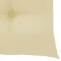 Sillas de jardín con cojines 4 uds madera de teca blanco crema de vidaXL, Sillas de jardín - Ref: Foro24-3073021, Precio: 603...