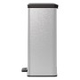 Curver Papelera de pedal Deco rectangular plateado 65 L de Curver, Cubos de la basura y papeleras - Ref: Foro24-443822, Preci...