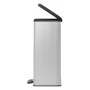 Curver Papelera de pedal Deco rectangular plateado 65 L de Curver, Cubos de la basura y papeleras - Ref: Foro24-443822, Preci...