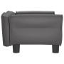 Cama para perros de cuero sintético gris 70x45x30 cm en Camas para perros | Comprar online en Foru.es