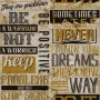 Noordwand Papel pintado Friends&Coffee Words and Letters metal y negro de Noordwand, Papel pintado - Ref: Foro24-444836, Prec...