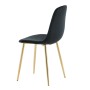 Venture Home Sillas de comedor 2 uds Polar terciopelo negro y latón de Venture Home, Sillas de comedor - Ref: Foro24-444705, ...