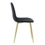 Venture Home Sillas de comedor 2 uds Polar terciopelo negro y latón de Venture Home, Sillas de comedor - Ref: Foro24-444705, ...