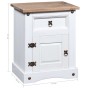 Mesita de noche Corona Range pino mexicano blanco 53x39x66 cm de vidaXL, Mesitas de noche - Ref: Foro24-282618, Precio: 79,74...