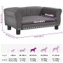 Cama para perros de cuero sintético gris 70x45x30 cm en Camas para perros | Comprar online en Foru.es