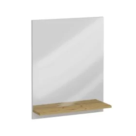 FMD Espejo de pared con estante roble artesanal 54,5x13,5x67,5 cm de FMD, Espejos - Ref: Foro24-444220, Precio: 77,86 €, Desc...