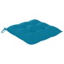 Sillas de jardín 8 uds madera teca con cojines azul claro de vidaXL, Sillas de jardín - Ref: Foro24-3072908, Precio: 656,10 €...