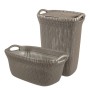 Curver Cesto de ropa sucia Knit 40L marrón metalizado de Curver, Cestas para ropa - Ref: Foro24-443839, Precio: 46,50 €, Desc...