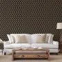 DUTCH WALLCOVERINGS Papel pintado Geometric negro y dorado de DUTCH WALLCOVERINGS, Papel pintado - Ref: Foro24-442591, Precio...