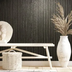 Noordwand Papel pintado Botanica Wooden Slats negro y gris de Noordwand, Papel pintado - Ref: Foro24-444832, Precio: 32,88 €,...