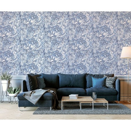 DUTCH WALLCOVERINGS Papel pintado Liquid Marble azul de DUTCH WALLCOVERINGS, Papel pintado - Ref: Foro24-442601, Precio: 19,3...