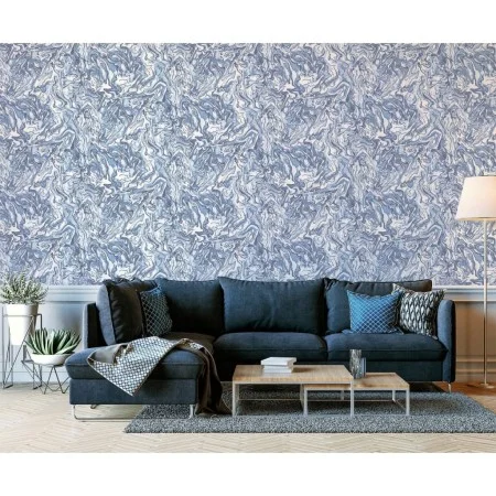 DUTCH WALLCOVERINGS Papel pintado Liquid Marble azul de DUTCH WALLCOVERINGS, Papel pintado - Ref: Foro24-442601, Precio: 22,0...