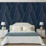 DUTCH WALLCOVERINGS Papel pintado Geometric azul y dorado de DUTCH WALLCOVERINGS, Papel pintado - Ref: Foro24-442574, Precio:...
