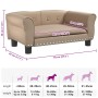 Cama para perros de cuero sintético color capuchino 70x45x30 cm en Camas para perros | Comprar online en Foru.es