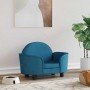 Cama para perros de terciopelo azul 66x40x45 cm en Camas para perros | Comprar online en Foru.es