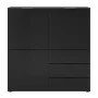 FMD Cómoda con 3 puertas y 3 cajones negro de FMD, Cajoneras - Ref: Foro24-443703, Precio: 279,64 €, Descuento: %