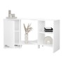 FMD Unidad de almacenaje de esquina modular con estante abierto blanco de FMD, Aparadores - Ref: Foro24-443704, Precio: 128,1...