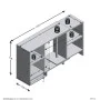 FMD Unidad de almacenaje de esquina modular con estante abierto blanco de FMD, Aparadores - Ref: Foro24-443704, Precio: 128,2...