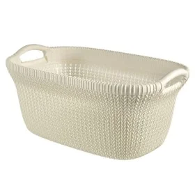 Curver Cesto de ropa sucia Knit 40L blanco crema de Curver, Cestas para ropa - Ref: Foro24-443841, Precio: 34,01 €, Descuento: %