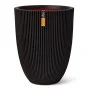 Capi Jarrón elegante Groove negro 46x58 cm de Capi, Maceteros y jardineras - Ref: Foro24-445497, Precio: 153,48 €, Descuento: %