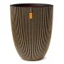 Capi Jarrón elegante Groove negro y dorado 46x58 cm de Capi, Maceteros y jardineras - Ref: Foro24-445495, Precio: 167,80 €, D...
