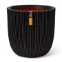 Capi Maceta Groove negro 35x34 cm de Capi, Maceteros y jardineras - Ref: Foro24-445488, Precio: 63,84 €, Descuento: %