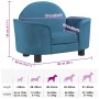 Cama para perros de terciopelo azul 66x40x45 cm en Camas para perros | Comprar online en Foru.es