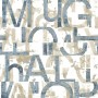 Noordwand Papel pintado Friends & Coffee Words and Letters azul metal de Noordwand, Papel pintado - Ref: Foro24-444849, Preci...