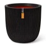 Capi Groove Blumentopf schwarz 43x41 cm von Capi, Töpfe und Pflanzgefäße - Ref: Foro24-445489, Preis: 96,45 €, Rabatt: %