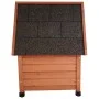 @Pet Casa de exterior de gato XL madera marrón 68,5x54x51,5 cm de @Pet, Mobiliario para gatos - Ref: Foro24-446807, Precio: 9...
