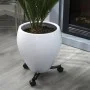Nature Soporte para plantas con ruedas regulable 3 brazos metal negro de Nature, Soportes para macetas - Ref: Foro24-446405, ...