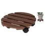 ProGarden Soporte con ruedas para plantas redondo marrón 29 cm de ProGarden, Soportes para macetas - Ref: Foro24-446745, Prec...