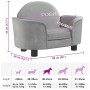 Cama para perros de terciopelo gris claro 66x40x45 cm en Camas para perros | Comprar online en Foru.es