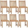 Sillas de jardín 6 unidades con cojines madera maciza de teca de vidaXL, Sillas de jardín - Ref: Foro24-3073134, Precio: 678,...