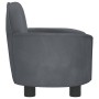 Cama para perros de terciopelo gris oscuro 66x40x45 cm en Camas para perros | Comprar online en Foru.es