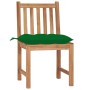 Sillas de jardín 8 unidades madera maciza de teca con cojines de vidaXL, Sillas de jardín - Ref: Foro24-3073162, Precio: 976,...