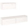 Muebles para TV 3 piezas madera maciza de pino blanco de vidaXL, Muebles TV - Ref: Foro24-3100135, Precio: 178,52 €, Descuent...