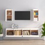 Muebles para TV 4 piezas madera maciza de pino blanco de vidaXL, Muebles TV - Ref: Foro24-3100170, Precio: 197,54 €, Descuent...
