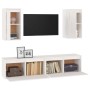 Muebles para TV 4 piezas madera maciza de pino blanco de vidaXL, Muebles TV - Ref: Foro24-3100170, Precio: 197,54 €, Descuent...