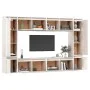 Muebles para TV 8 piezas madera maciza de pino blanco de vidaXL, Muebles TV - Ref: Foro24-3100195, Precio: 412,74 €, Descuent...