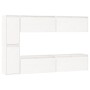 Muebles para TV 6 piezas madera maciza de pino blanco de vidaXL, Muebles TV - Ref: Foro24-3100235, Precio: 309,75 €, Descuent...