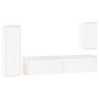 Muebles para TV 4 piezas madera maciza de pino blanco de vidaXL, Muebles TV - Ref: Foro24-3100230, Precio: 228,45 €, Descuent...