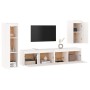 Muebles para TV 4 piezas madera maciza de pino blanco de vidaXL, Muebles TV - Ref: Foro24-3100230, Precio: 228,45 €, Descuent...